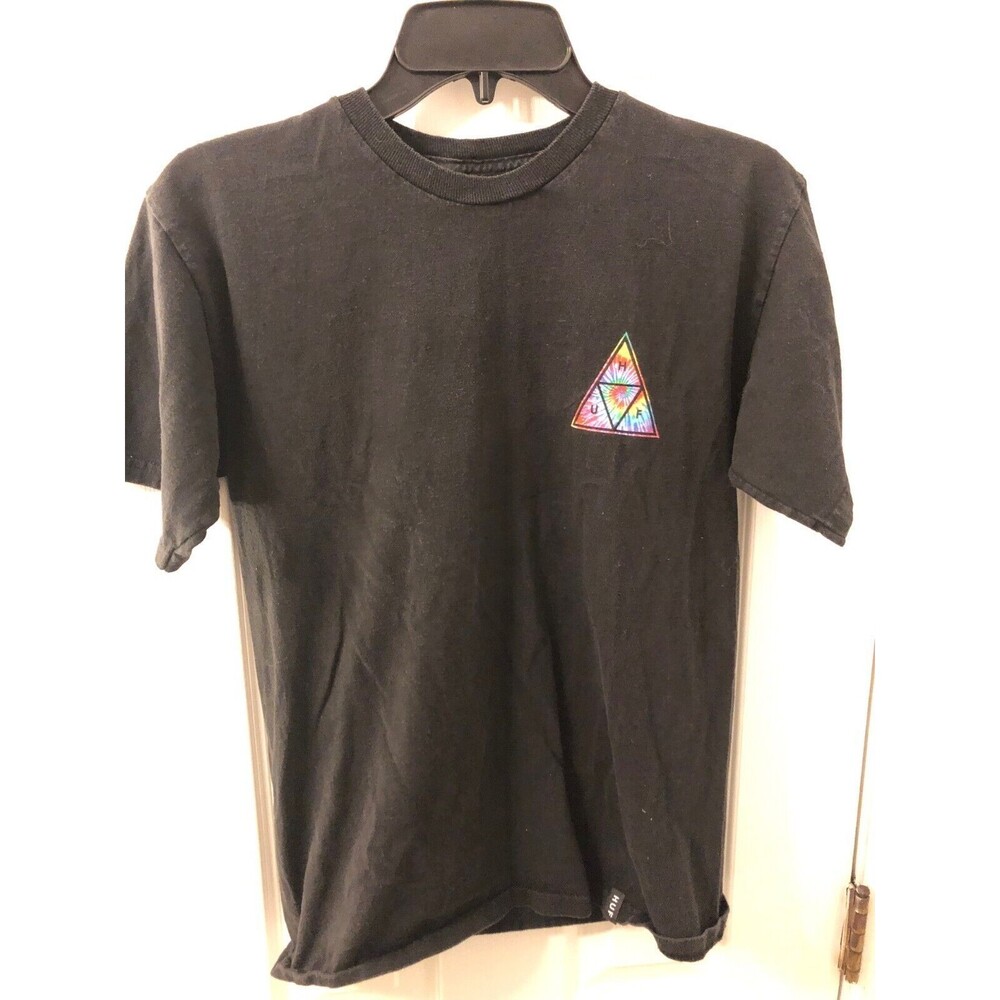 HUF Black T Shirt Size Small "By All Means Necessary- Worldwide DBC"
